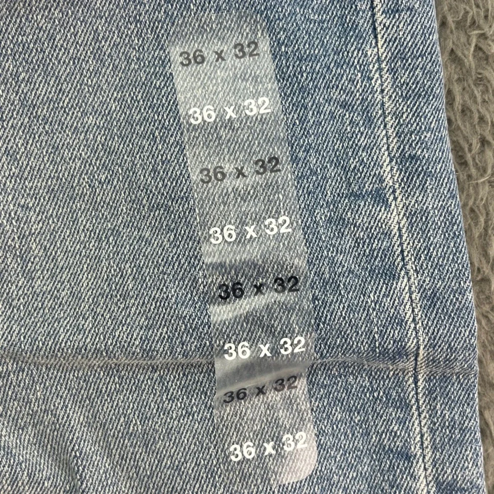 GAP Straight Leg Jeans Mens 36x32 Light Wash GapFlex Mid Rise‎ Denim
